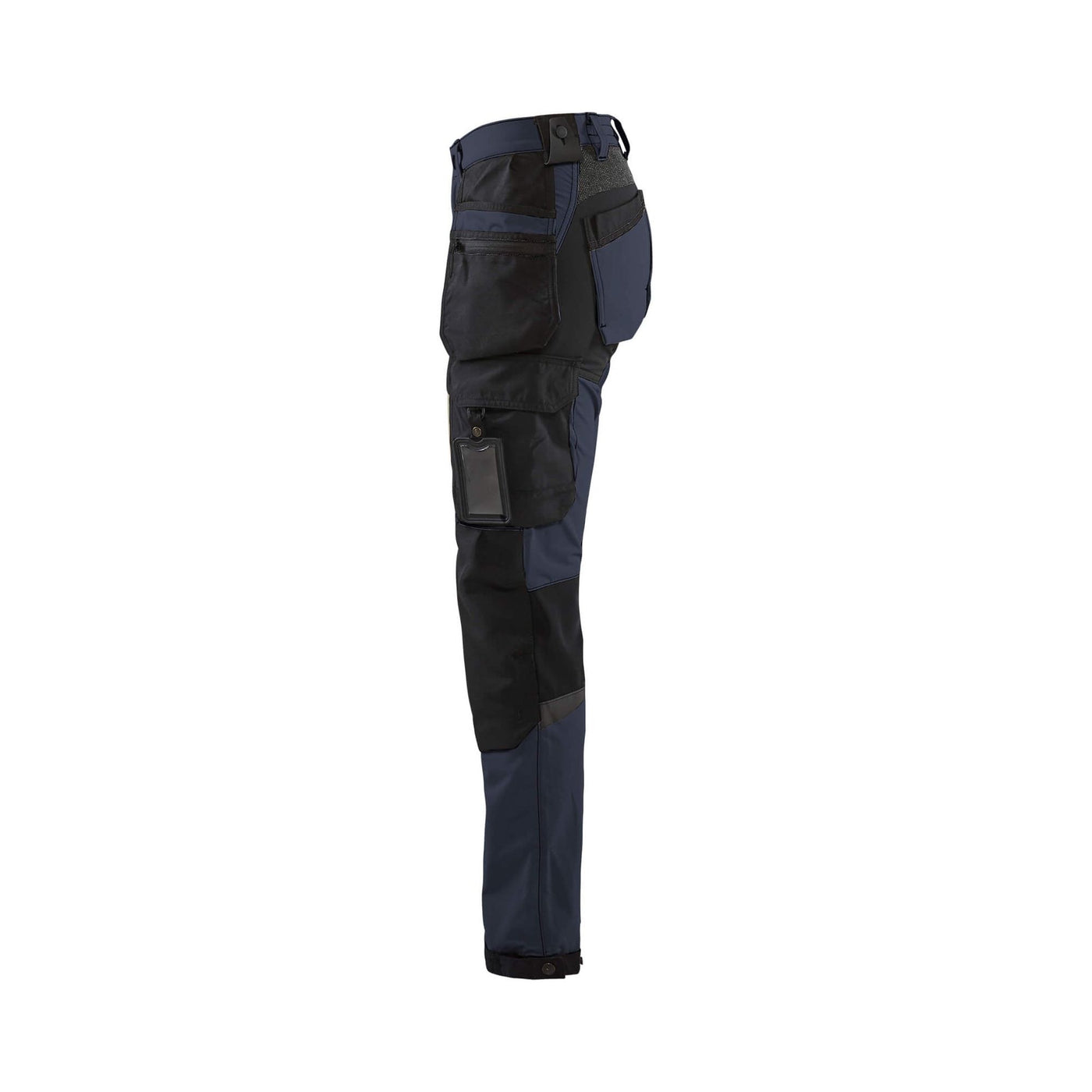 Blaklader 71921645 Ladies Craftsman Trousers4-Way-Stretch Dark Navy Blue/Black Left #colour_dark-navy-black