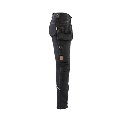 Blaklader 71981644 Ladies Craftsman Trousers4-Way-Stretch Black Right #colour_black