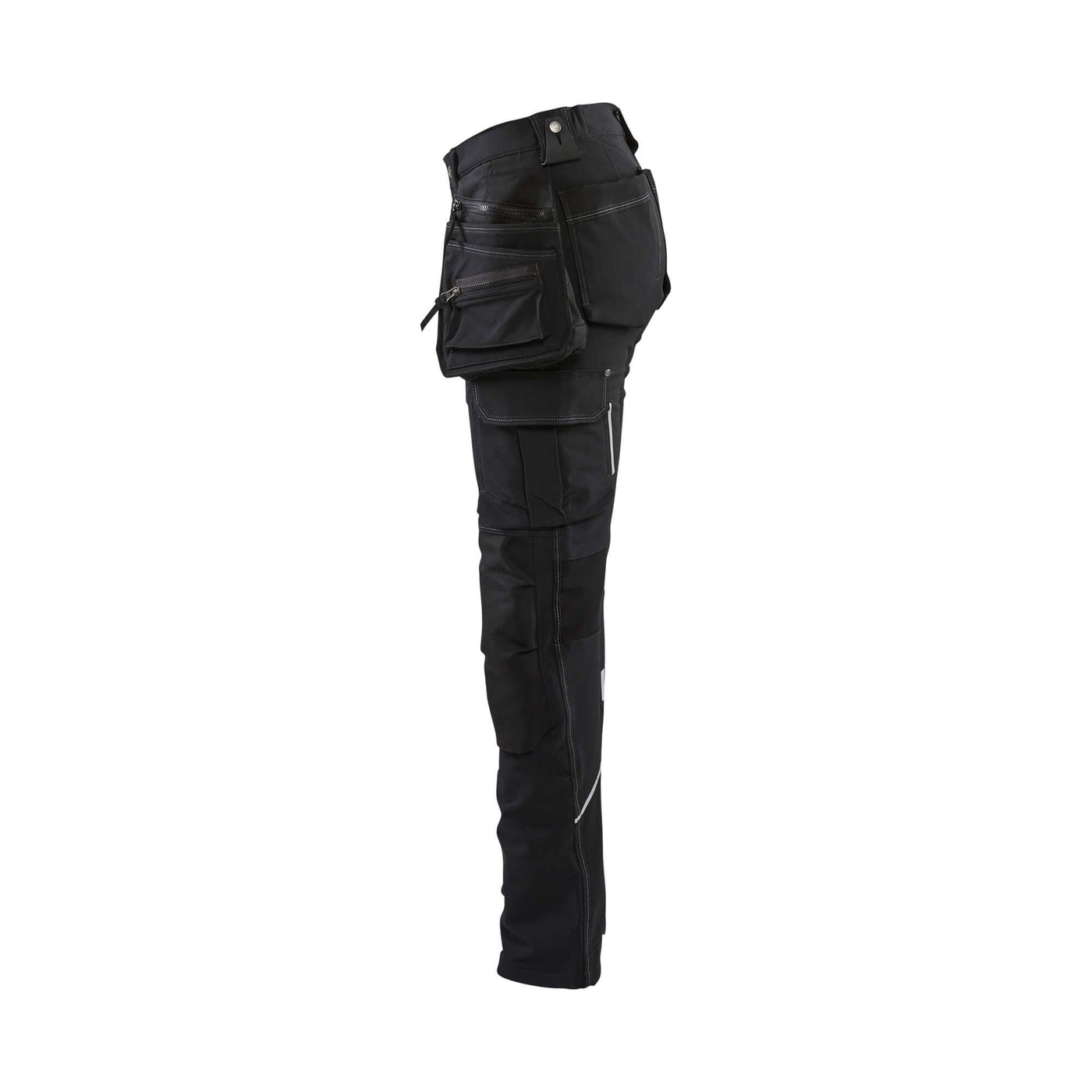 Blaklader 71981644 Ladies Craftsman Trousers4-Way-Stretch Black Left #colour_black