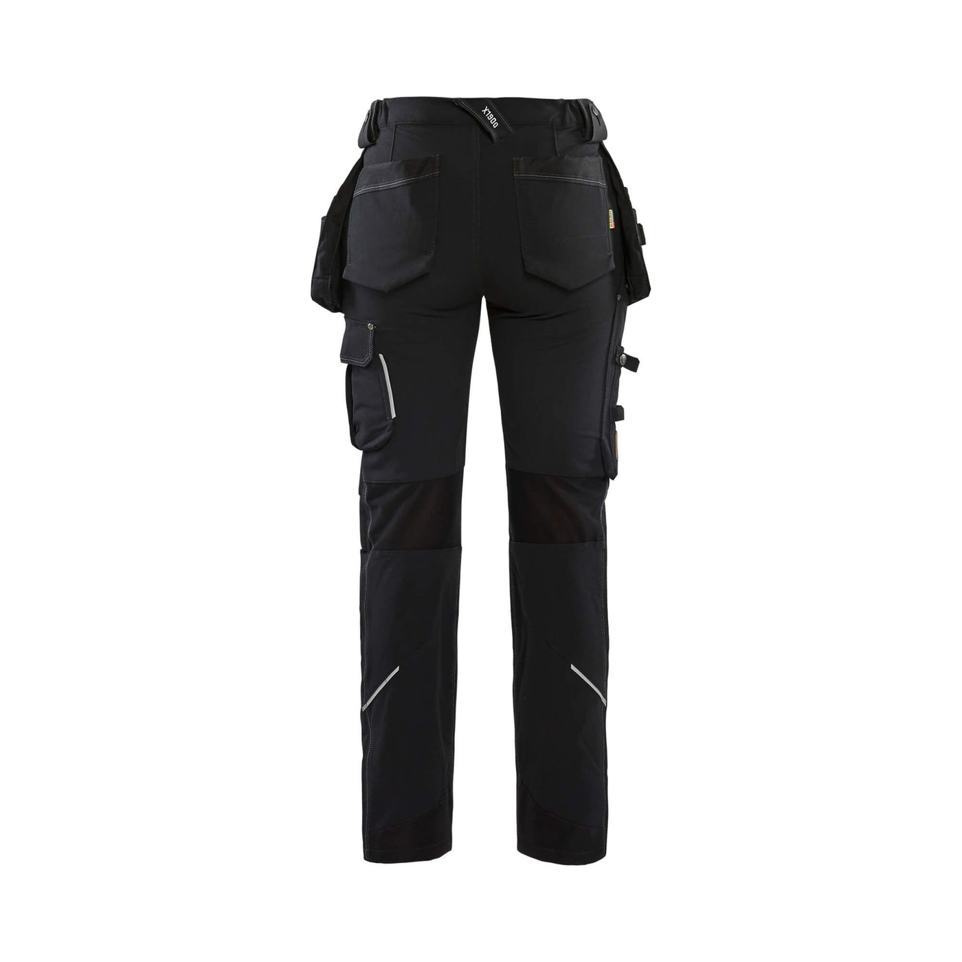 Blaklader 71981644 Ladies Craftsman Trousers4-Way-Stretch Black Rear #colour_black