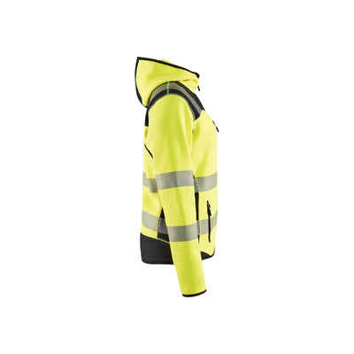 Blaklader 49672120 Ladies Hi-Vis Knitted Jacket Yellow/Black Right #colour_yellow-black