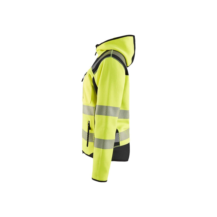 Blaklader 49672120 Ladies Hi-Vis Knitted Jacket Yellow/Black Left #colour_yellow-black