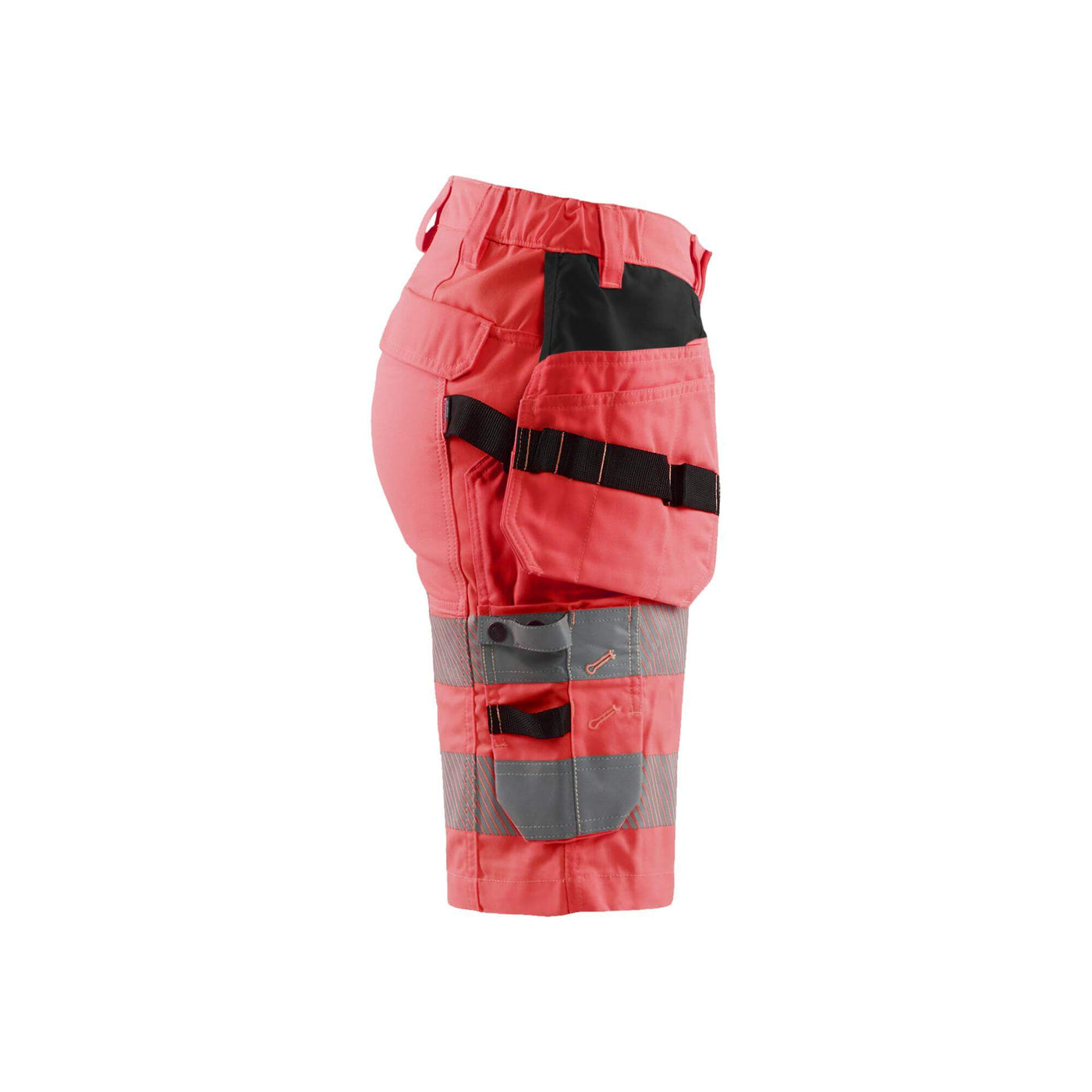 Blaklader 71861811 Ladies Hi-Vis Shorts Stretch Hi-Vis Red Right #colour_hi-vis-red