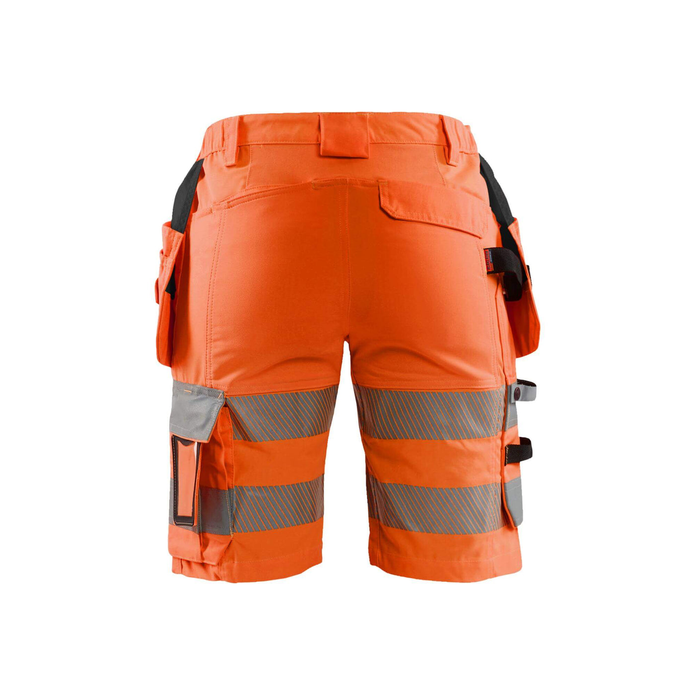 Blaklader 71861811 Ladies Hi-Vis Shorts Stretch Orange Rear #colour_orange