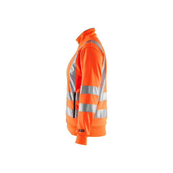 Blaklader 33081974 Ladies Hi-Vis Sweatshirt Orange Left #colour_orange