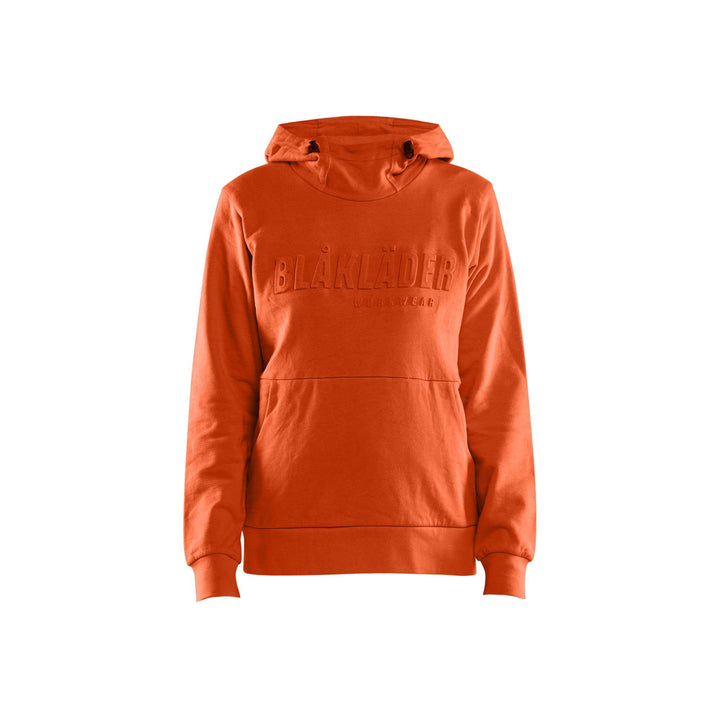 Blaklader 35601158 Womens Hoodie 3D Orange Red Main #colour_orange-red