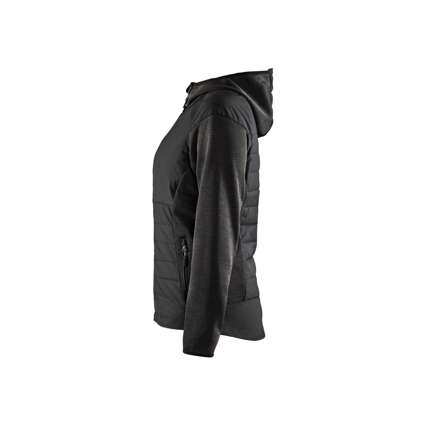 Blaklader 59312117 Ladies Hybrid Jacket Dark Grey/Black Left #colour_dark-grey-black