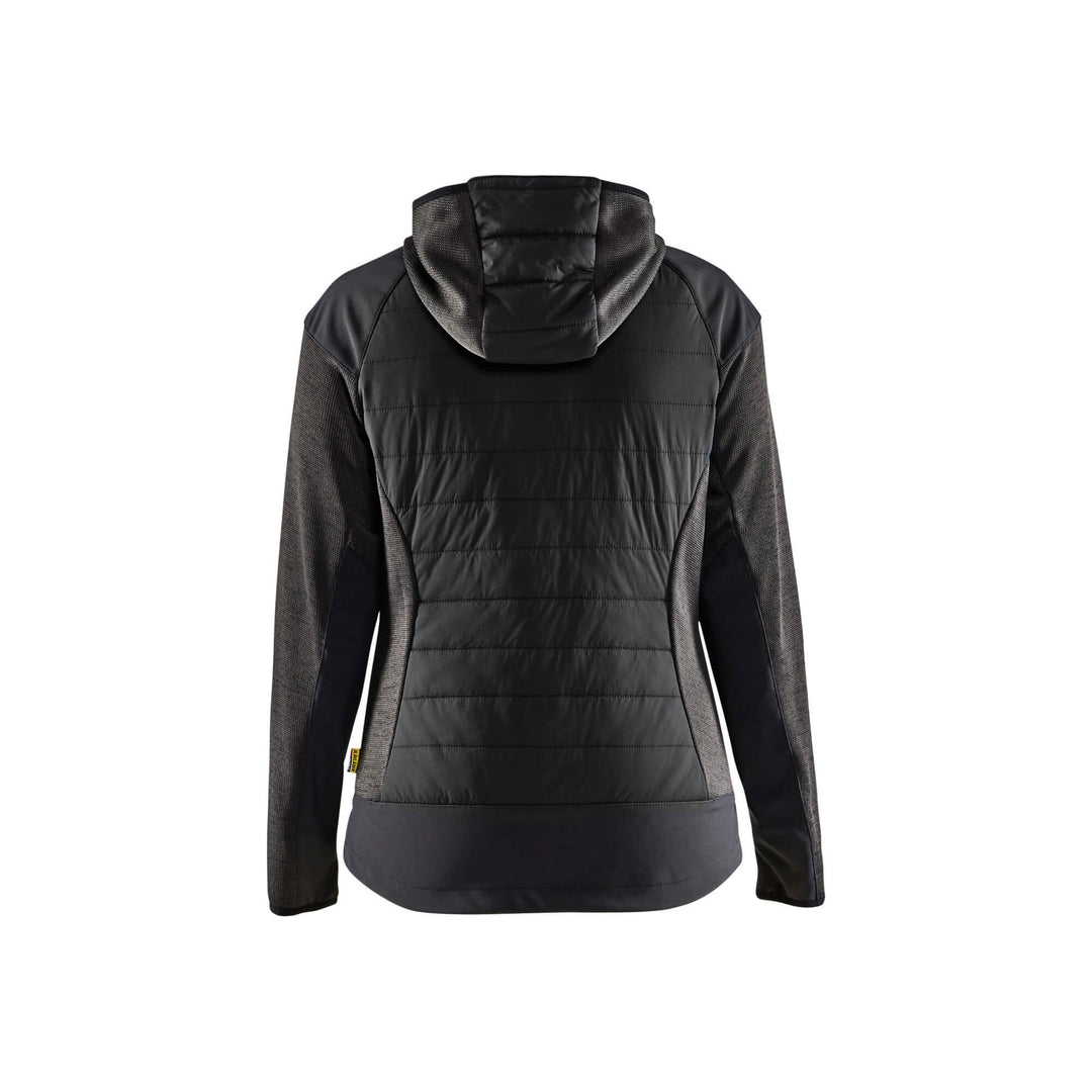 Blaklader 59312117 Ladies Hybrid Jacket Dark Grey/Black Rear #colour_dark-grey-black