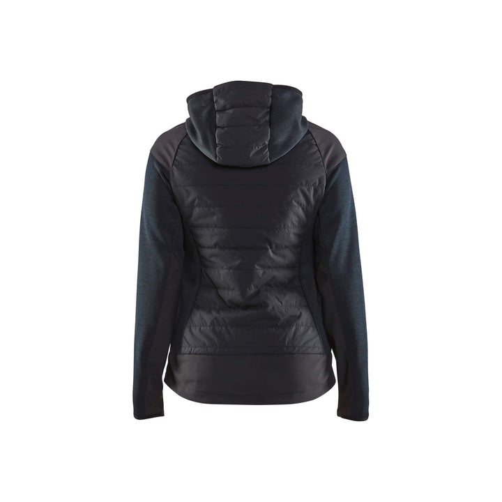 Blaklader 59312117 Ladies Hybrid Jacket Dark Navy Blue/Black Rear #colour_dark-navy-black