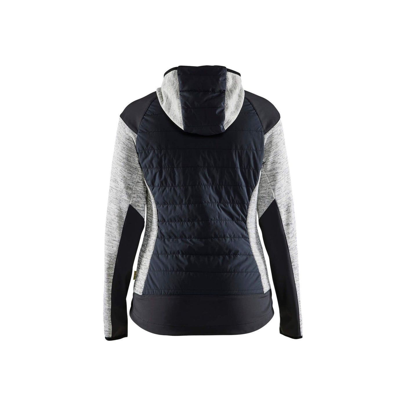 Blaklader 59312117 Ladies Hybrid Jacket Grey Melange/Black Rear #colour_grey-melange-black