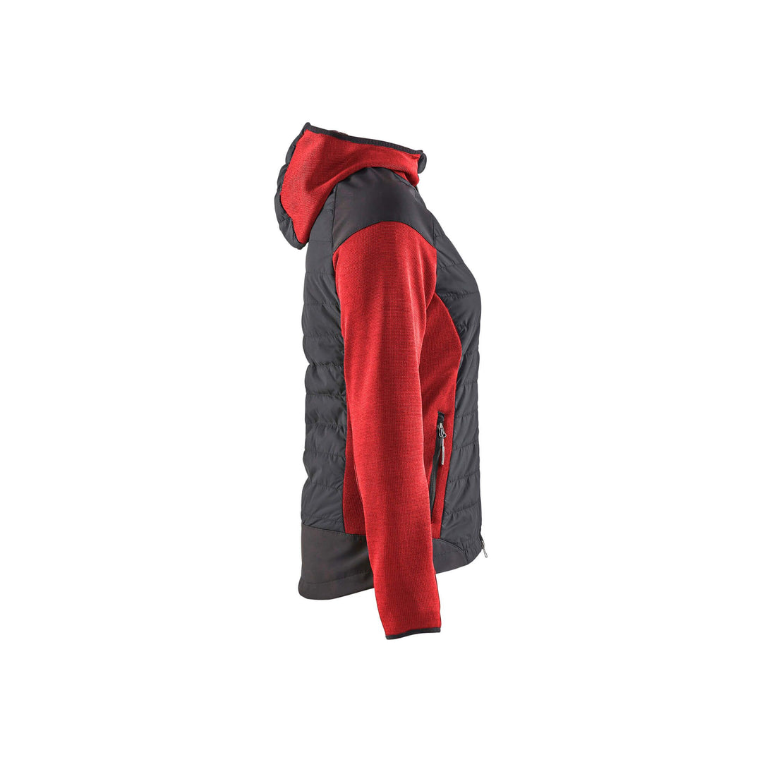 Blaklader 59312117 Ladies Hybrid Jacket Red/Black Right #colour_red-black