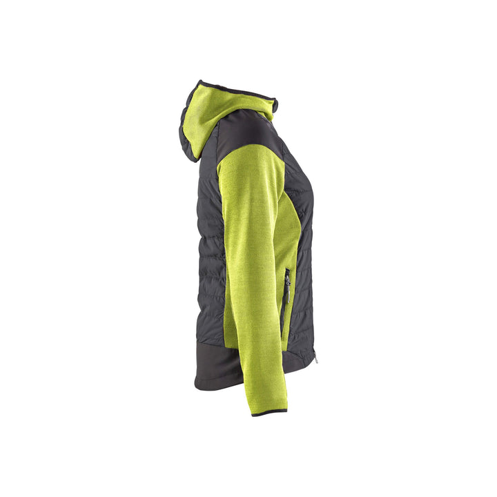 Blaklader 59312117 Ladies Hybrid Jacket Yellow/Black Right #colour_yellow-black