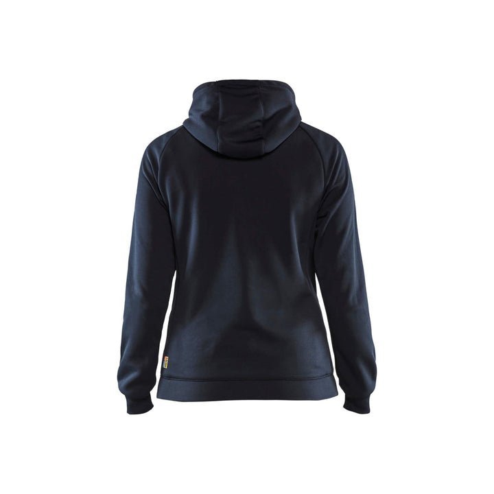 Blaklader 34642526 Ladies Hybrid Sweater Dark Navy Blue/Black Rear #colour_dark-navy-black