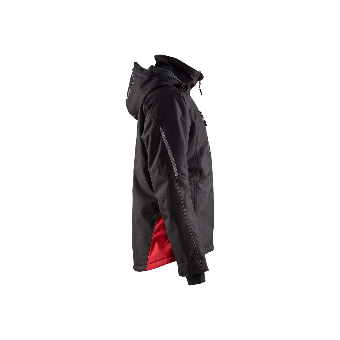 Blaklader 49721977 Ladies Lightweight Waterproof Jacket Black/Red Right #colour_black-red
