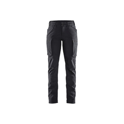 Blaklader 71772513 Ladies Softshell Trousers Winter Waterproof Black Main #colour_black