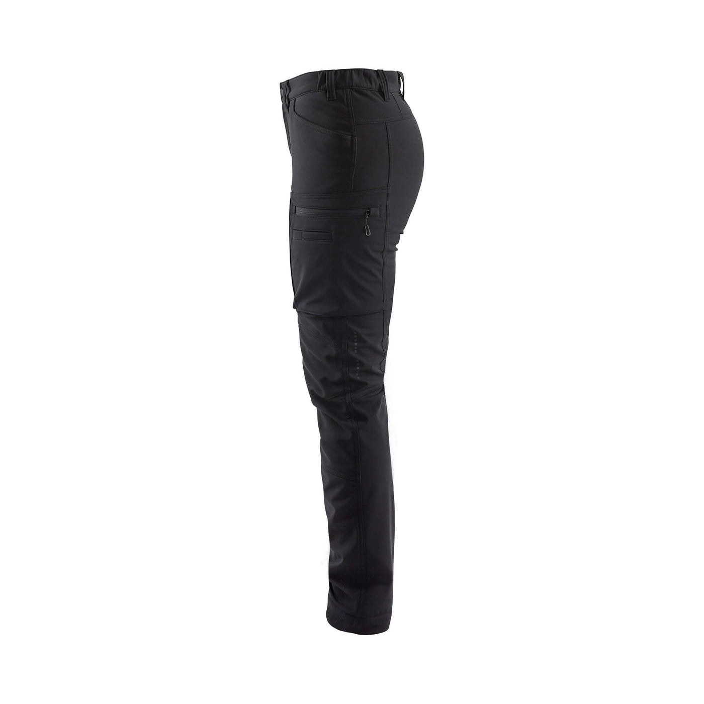 Blaklader 71772513 Ladies Softshell Trousers Winter Waterproof Black Left #colour_black