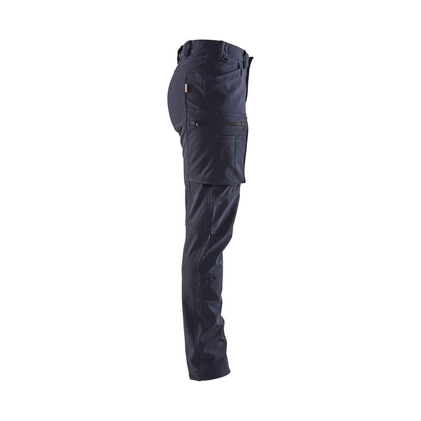 Blaklader 7177 Ladies Softshell Trousers Winter Waterproof Dark Navy Blue Right#colour_dark-navy-blue