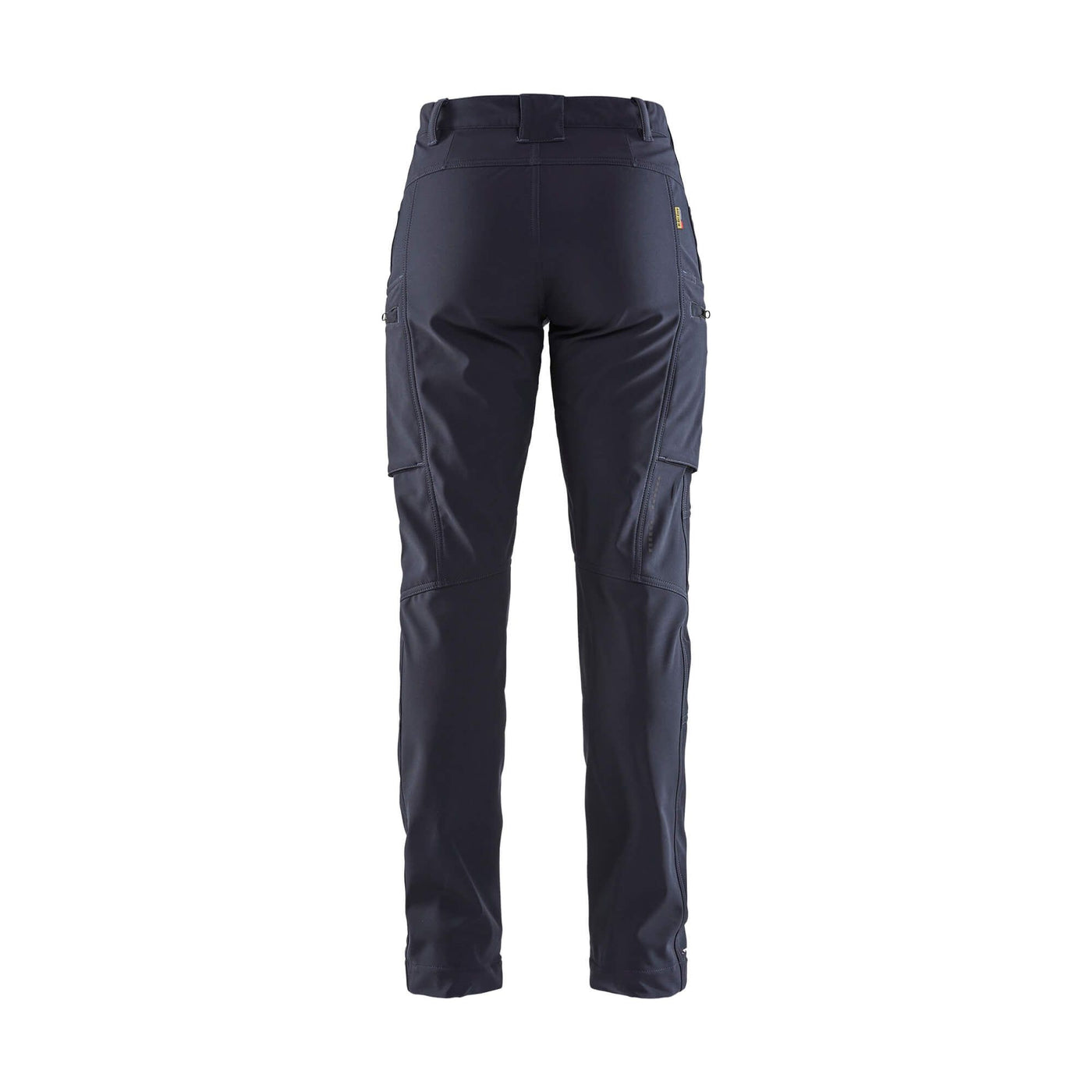 Blaklader 71772513 Ladies Softshell Trousers Winter Waterproof Dark Navy Blue Rear #colour_dark-navy-blue