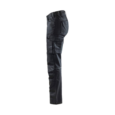 Blaklader 71401141 Ladies Stretch Trousers Black Left #colour_black