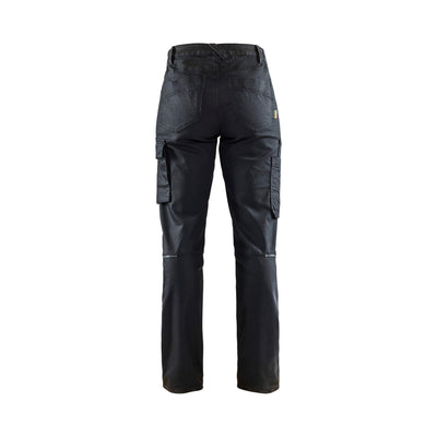 Blaklader 71401141 Ladies Stretch Trousers Black Rear #colour_black