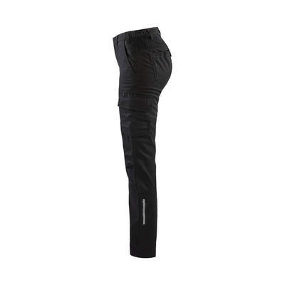Blaklader 71441832 Ladies Stretch Trousers Black Left #colour_black