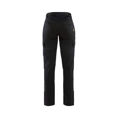 Blaklader 71441832 Ladies Stretch Trousers Black Rear #colour_black