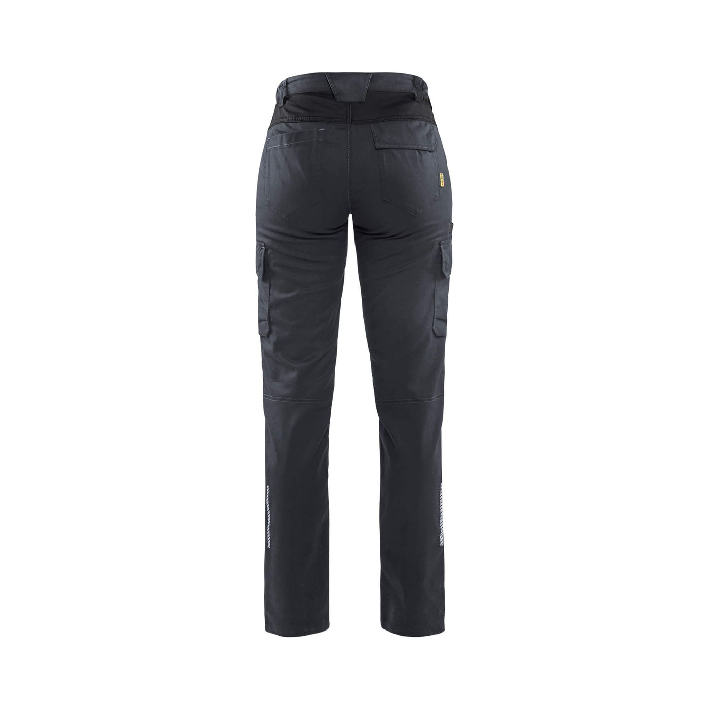 Blaklader 71441832 Ladies Stretch Trousers Mid Grey/Black Rear #colour_mid-grey-black