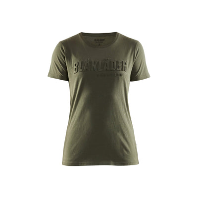 Blaklader 34311042 Ladies T-Shirt 3D Autumn Green Main #colour_autumn-green