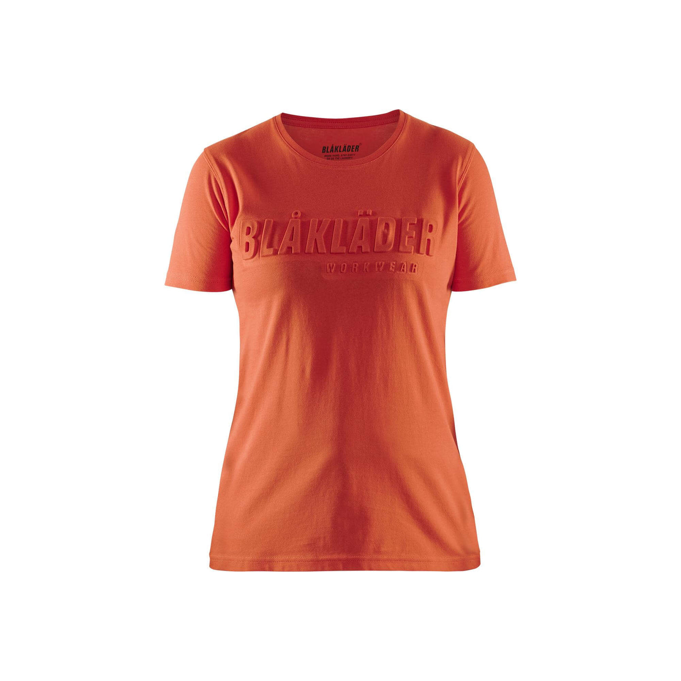 Blaklader 34311042 Womens T-Shirt 3D Orange Red Main #colour_orange-red