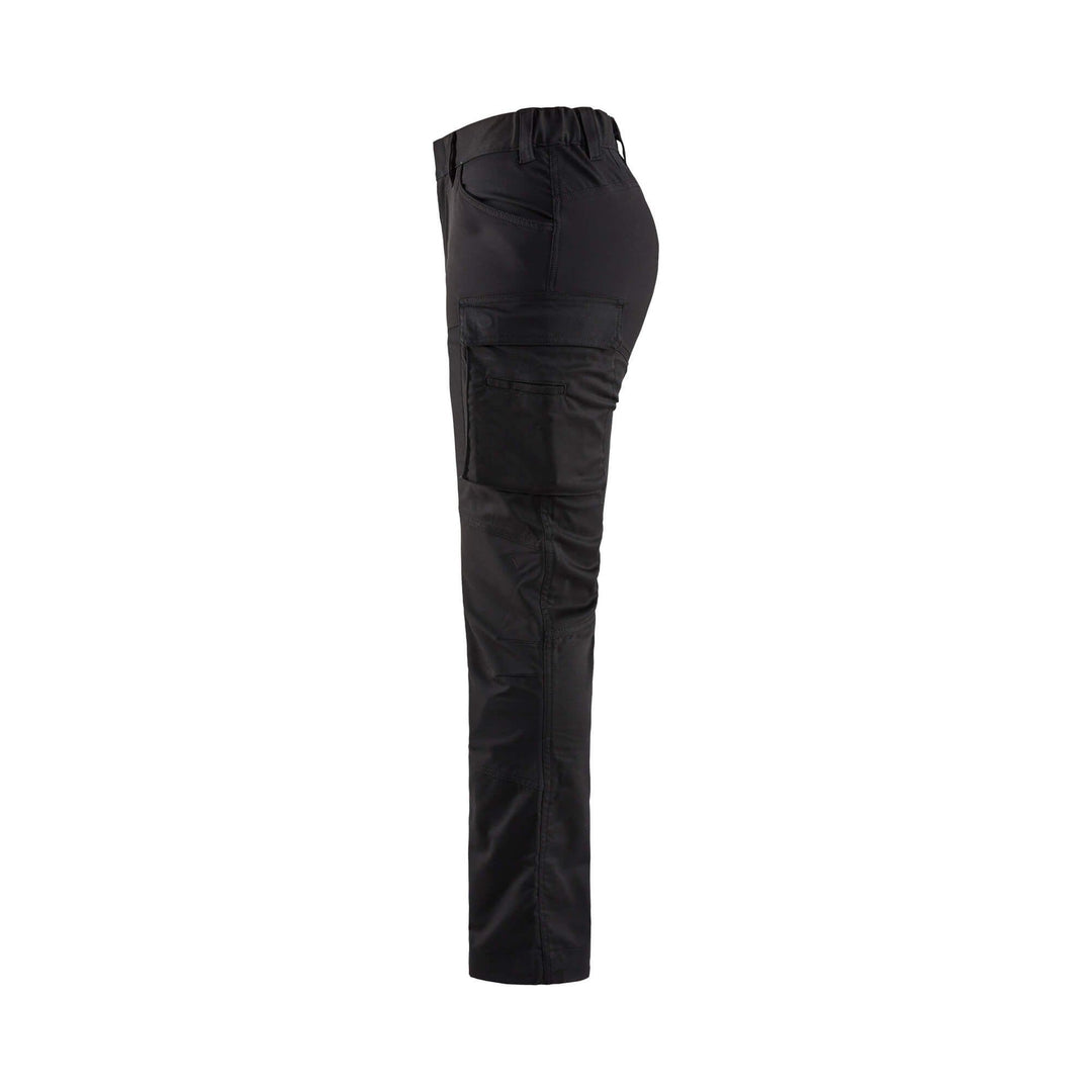 Blaklader 71471830 Ladies Trousers Stretch Black Left #colour_black