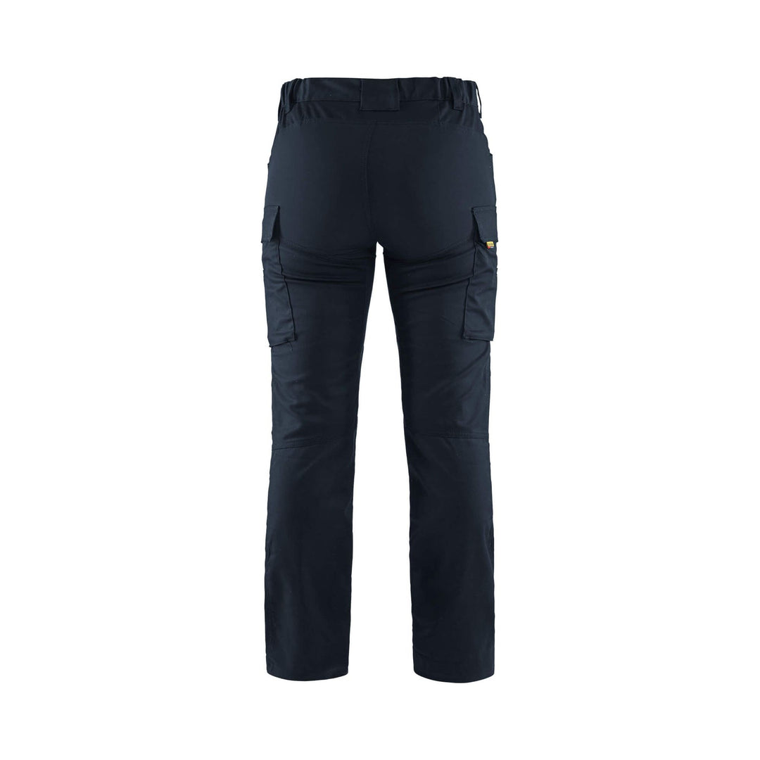 Blaklader 71471830 Ladies Trousers Stretch Dark Navy Blue Rear #colour_dark-navy-blue