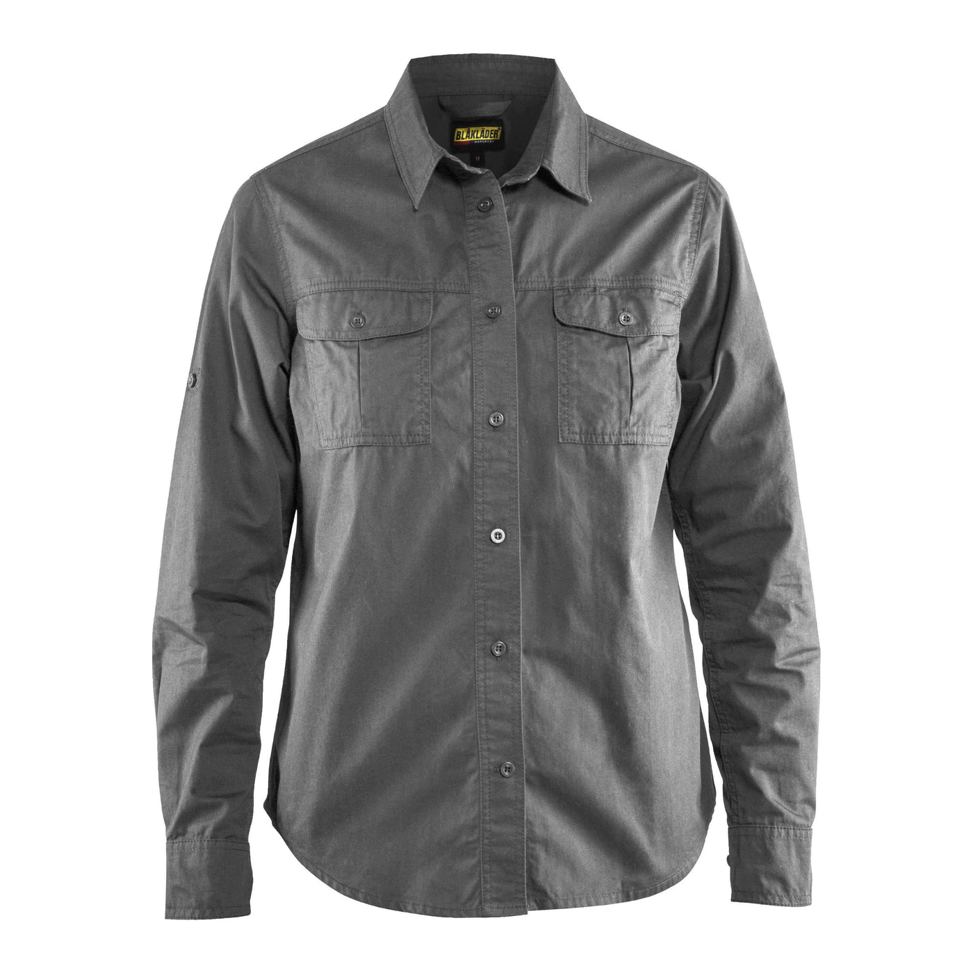 Blaklader 32081135 Ladies Twill Shirt Grey Main #colour_grey