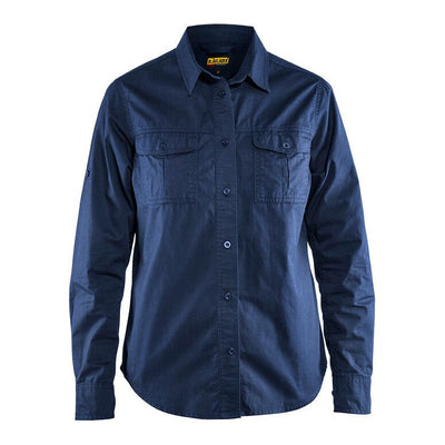 Blaklader 32081135 Ladies Twill Shirt Navy Blue Main #colour_navy-blue