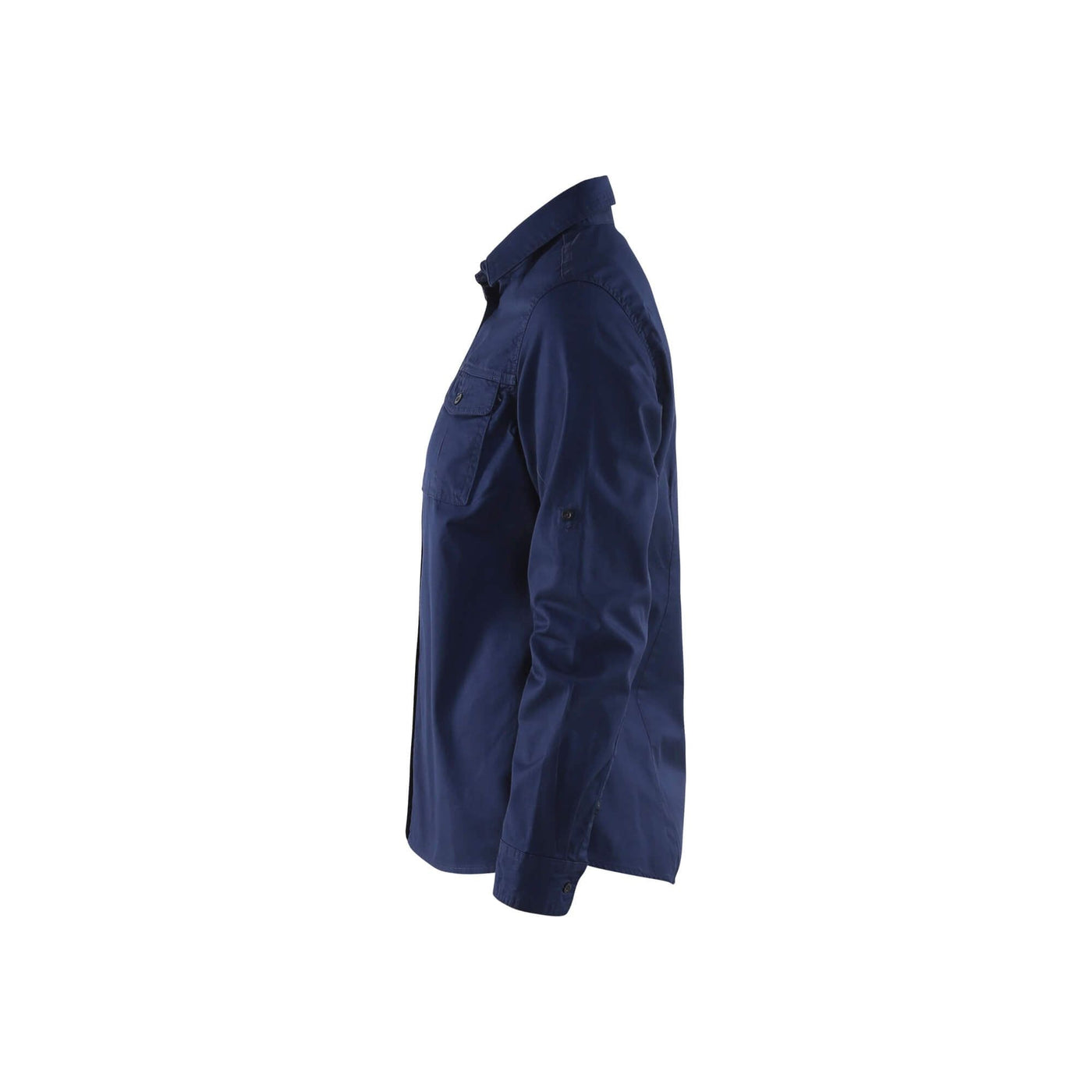 Blaklader 32081135 Ladies Twill Shirt Navy Blue Left #colour_navy-blue