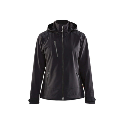 Blaklader 47192513 Ladies Waterproof Softshell Jacket Black Main #colour_black