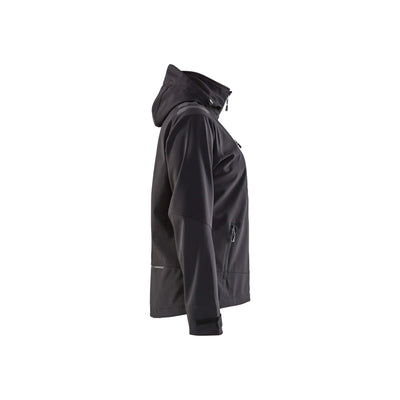 Blaklader 47192513 Ladies Waterproof Softshell Jacket Black Right #colour_black