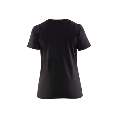 Blaklader 34791042 Ladies Work T-Shirt Black/Dark Grey Rear #colour_black-dark-grey