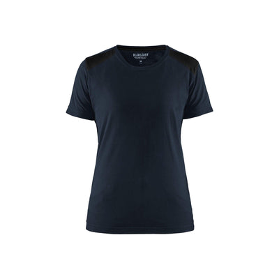 Blaklader 34791042 Ladies Work T-Shirt Dark Navy Blue/Black Main #colour_dark-navy-blue-black