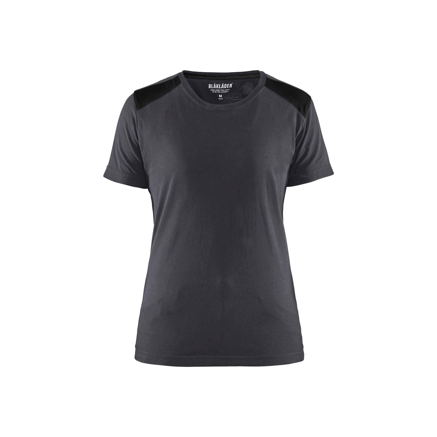 Blaklader 34791042 Ladies Work T-Shirt Mid Grey/Black Main #colour_mid-grey-black