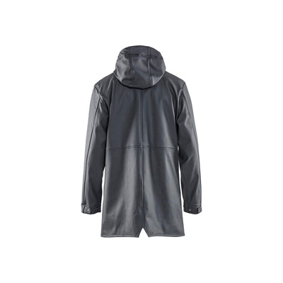 Blaklader 43992016 Level 2 Raincoat Dark Grey Rear #colour_dark-grey