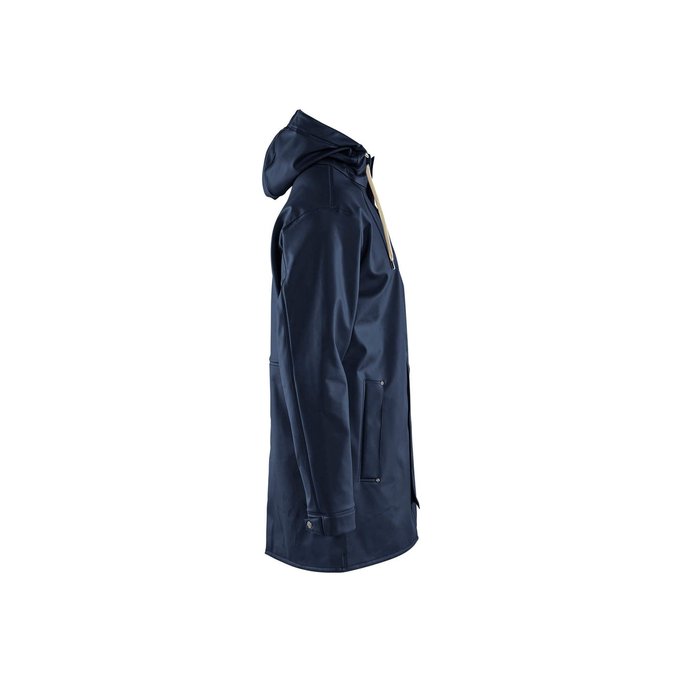 Blaklader 43992016 Level 2 Raincoat Dark Navy Blue Right #colour_dark-navy-blue