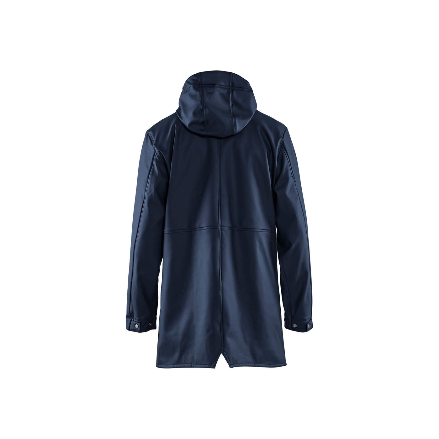 Blaklader 43992016 Level 2 Raincoat Dark Navy Blue Rear #colour_dark-navy-blue