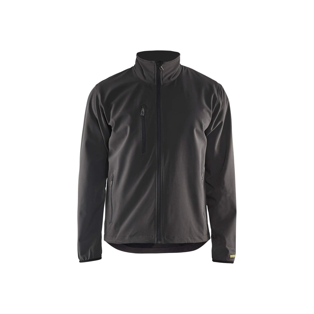 Blaklader 49522518 Light Softshell Jacket Dark Grey/Black Main #colour_dark-grey-black