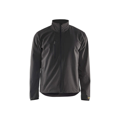 Blaklader 49522518 Light Softshell Jacket Dark Grey/Black Main #colour_dark-grey-black