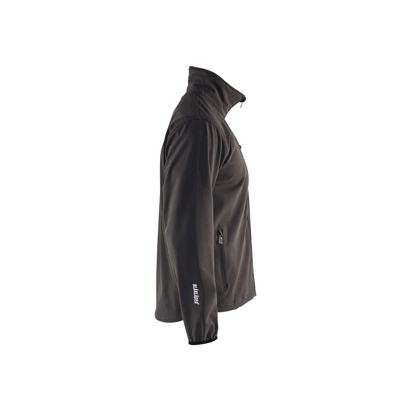 Blaklader 49522518 Light Softshell Jacket Dark Grey/Black Right #colour_dark-grey-black