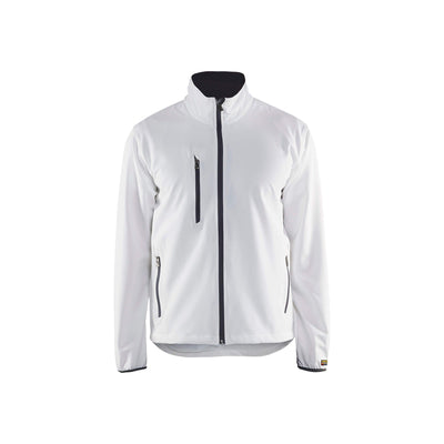 Blaklader 49522518 Light Softshell Jacket White/Grey Main #colour_white-grey