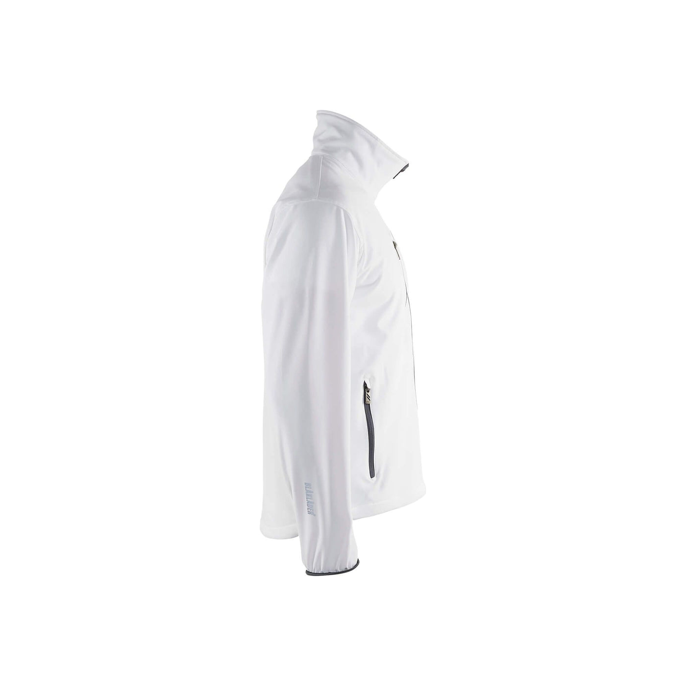 Blaklader 49522518 Light Softshell Jacket White/Grey Right #colour_white-grey