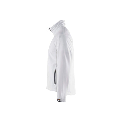 Blaklader 49522518 Light Softshell Jacket White/Grey Left #colour_white-grey