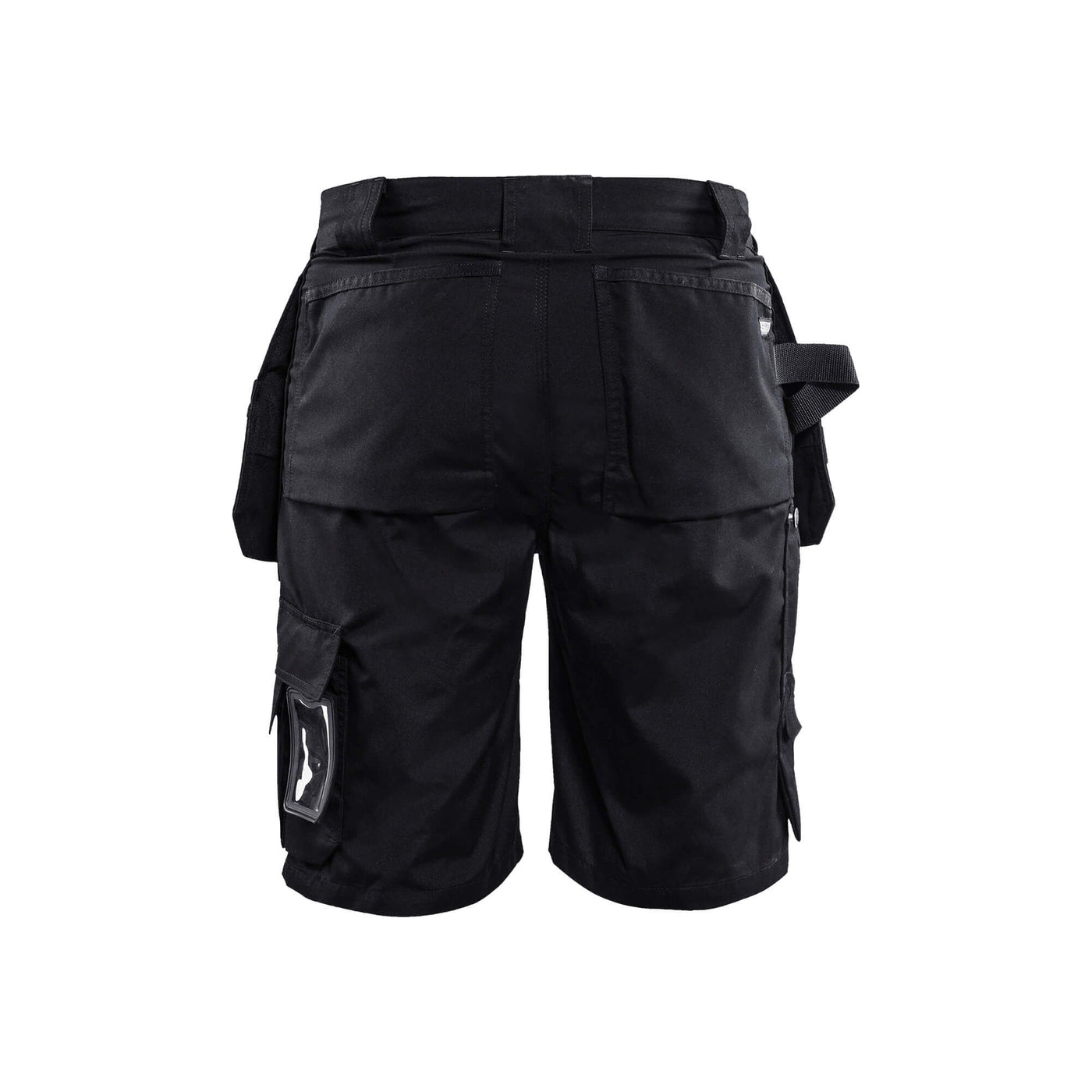 Blaklader 15261845 Lightweight Craftsman Shorts Black Rear #colour_black