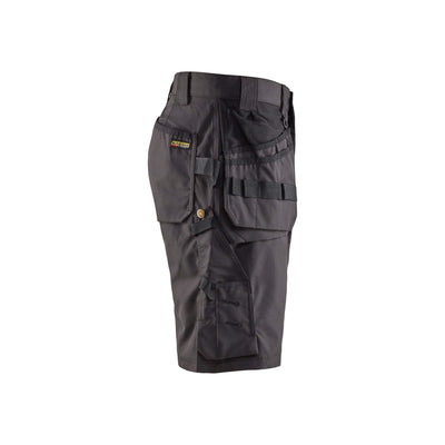Blaklader 15261845 Lightweight Craftsman Shorts Dark Grey/Black Right #colour_dark-grey-black